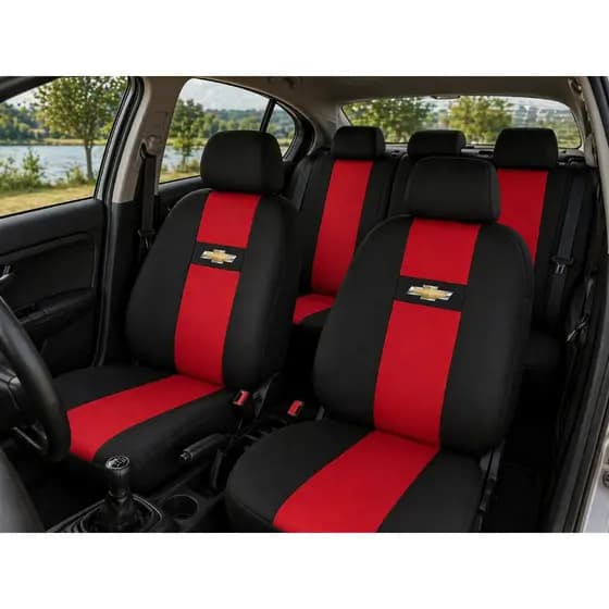 Capa De Banco Tecido Colorido Automotivo Para Carros Corsa Celta Prisma Onix Agile