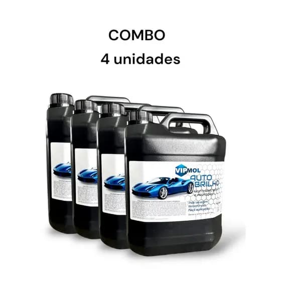 COMBO - 20L RESINA ABRILHANTADORA AUTOMOTIVA (04 X 05 Litros) - CERA LIQUIDA