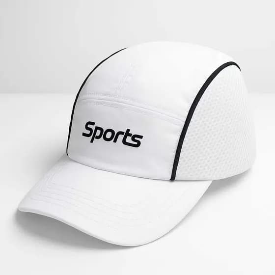 Boné Esporte Leve Refletivo Five Panel Aba Curva Bone Corrida Masculino Feminino Respirável