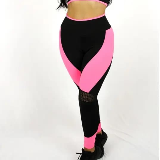 Kit 5 Calças Legging Academia Corrida Fitness Com Tela Confortavel