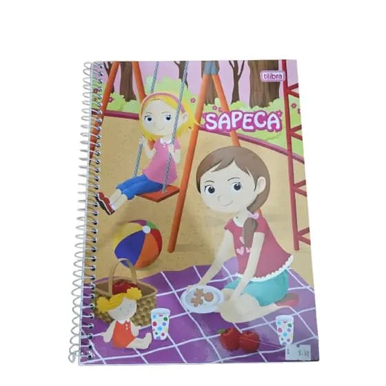 Caderno Espiral Capa Dura Universitário 1 Matéria Sapeca 96 Folhas