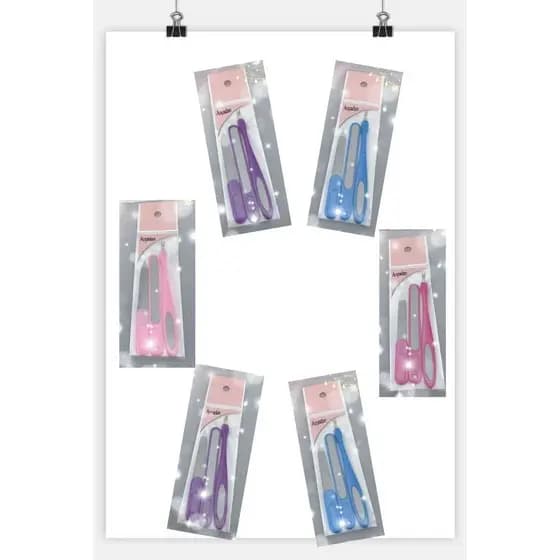 1 KIT / 3 Pecas Aparadores Removedor De Cutícula Cortador Remover Pedicure Manicure Com Lixa