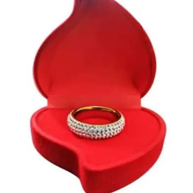 Vintage Retrô em Aço Inoxidá1vel - 5 Fileiras de Cristais , Perfeito para Casamento e Noivado, Venda Imperdível