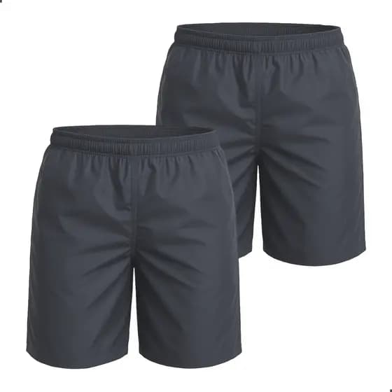 KIT 2 Bermudas Shorts Tactel Masculino Plus Size Com Bolsos Para Academia