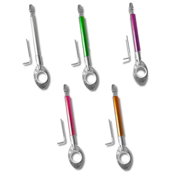 ANTENA CORTA PIPA MOTO RETRÁTIL ANTI CEROL AÇO INOX GUIDÃO