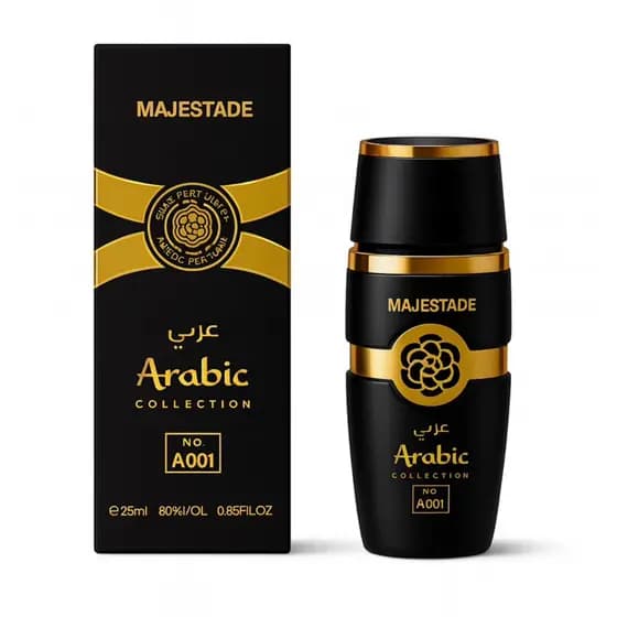 Perfume Masculino Arabic Majestade – 25ml | Fragrância Amadeirada Intensa