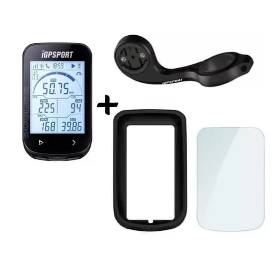 Gps Ciclocomputador Igpsport Bsc100s Com Suporte Frontal M80 Capinha de Silicone e Película