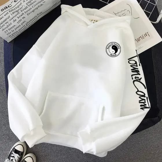 Moletom Canguru Premium Casual Yng Yang Moda Inverno Confortavel Estiloso Basico Unissex Premium