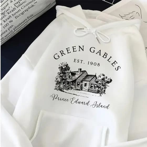 Moletom Canguru Shirley Green Gables Serie Anne with an E Divertida Premium Blusa Flanelado Capuz