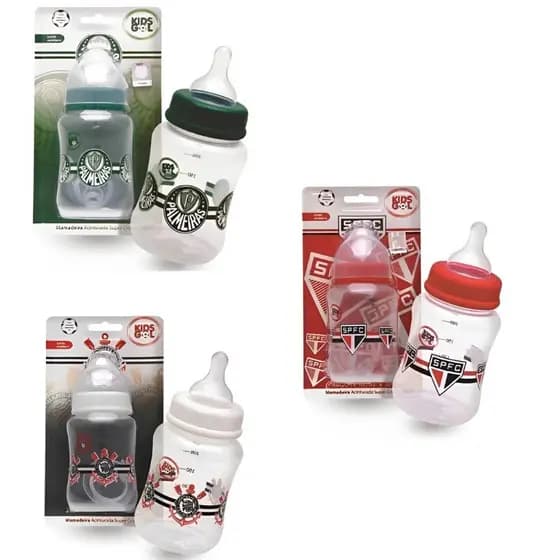 Mamadeira de Times 260 ML Infantil Kids Gol
