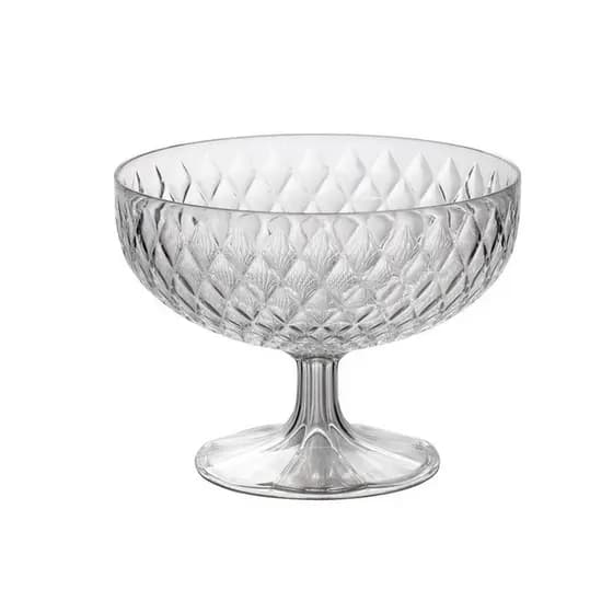 Taça para Sobremesa 1,9 L Plástico Incolor OU Âmbar Glamour Plasútil