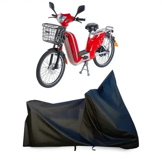 Capa em Cobrir Bicicleta Elétrica Anti Risco Impermeável Com Proteção Raios Uv