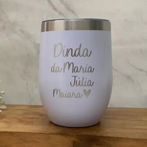 Copo Térmico Cuia Para Padrinho e Madrinha Personalizado