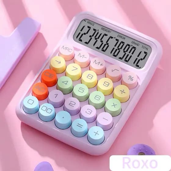 Calculadora Colorida Morandi De 12 Dígitos Teclado Mecânico De Ponto Grande Escola & Papelaria De Escritório