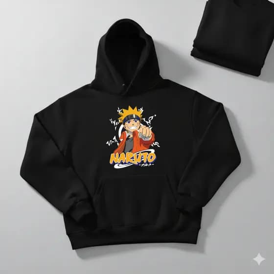 Moletom Unissex Estampado Naruto Blusa de Frio Casaco Envio Rápido Tendência Anime