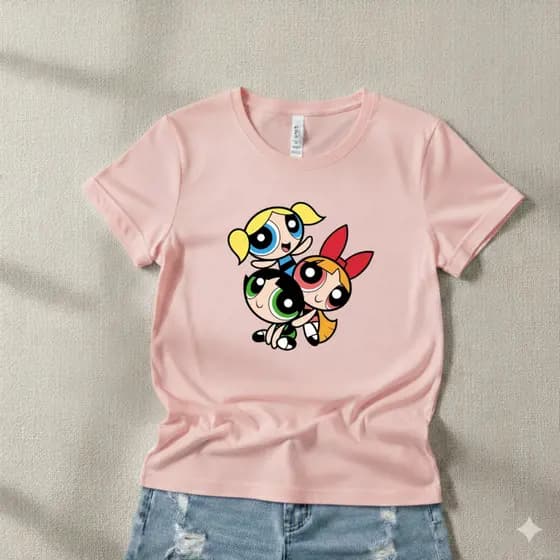 Camisetas Feminina Superpoderosas Delicada Meninas Adulto Infantil Kids Blusa 100% Algodão Envio Rápido