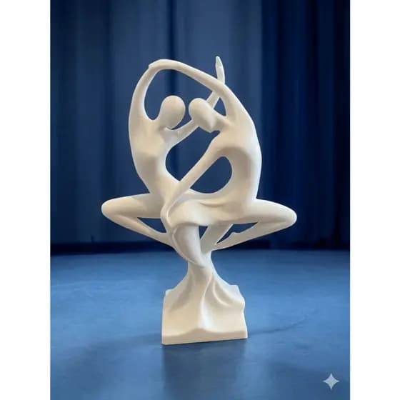 ✨ Escultura Minimalista Entrelaçamento de Almas Decoração – Arte e Movimento ✨