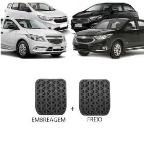 Kit Capa Pedal Onix Cobalt Prisma Freio Embreagem 13... cod: 209115/6147
