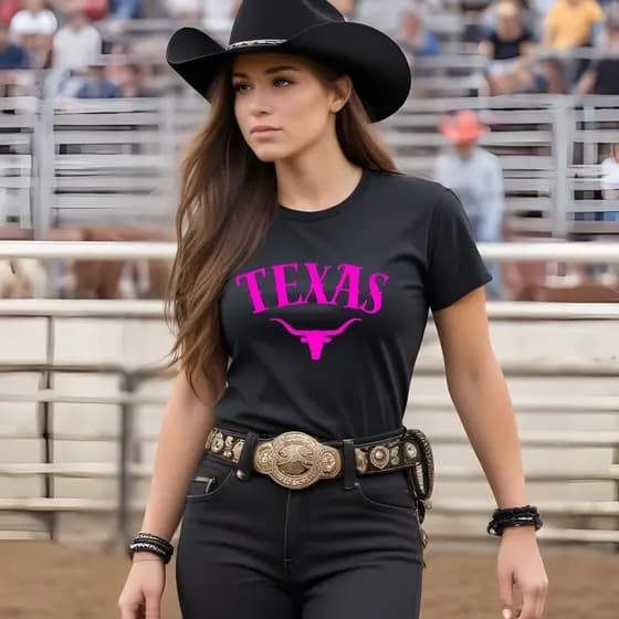 Camiseta Texas Feminina Country Wear Cowboy cowgirl Farm