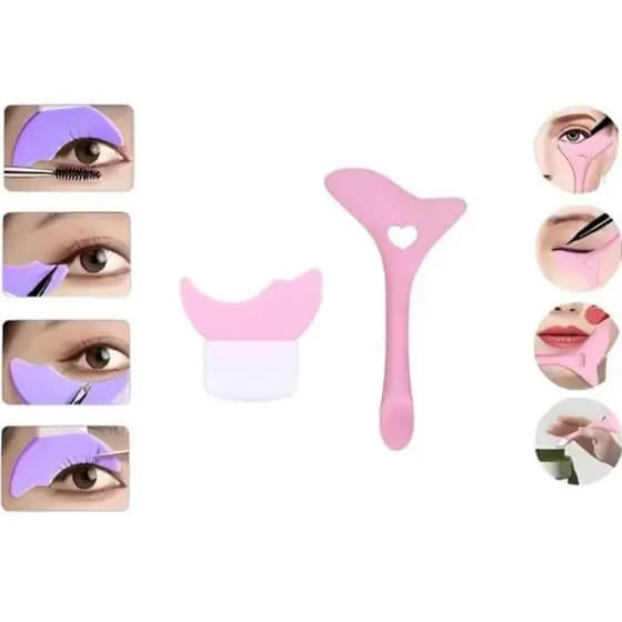 KIT 2 Ferramentas Auxiliar de Delineador de Olhos Crescente Inferior Multi-Função para Sombra dos Olhos Novato