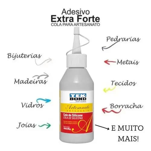 Cola De Silicone Artesanato Tek Bond 100ML/85G