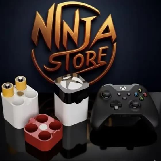Case Pilhas Controle Xbox com imã várias cores