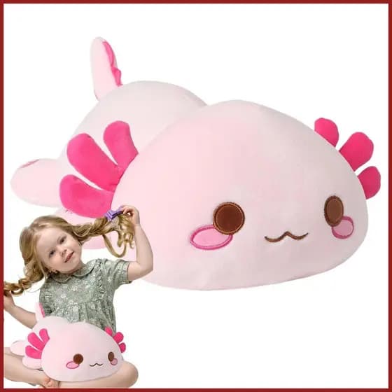 Axolotl Animal De Pelúcia Simulado Travesseiro Confortável Toque Boneca Para Crianças Meninos Meninas Yikaibr