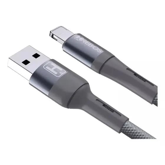 Cabo Carregador Turbo Usb e Lightning Compatível com Iphone de 1 metro com pontas reforçadas