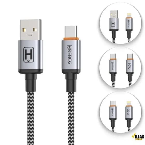 Cabo Turbo CeosLink Premium para Android e iPhone | 20 cm e 1m 2m 3m