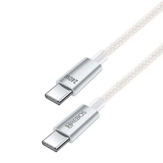 Cabo Hrebos Pro Cable 240W USB-C Carregamento Super Rápido série profissional 1m / 2m