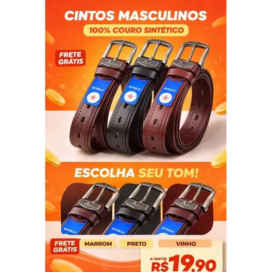 Cinto Masculino Feminino Unissex Sport Casual Premium Ajustável Todo Furado