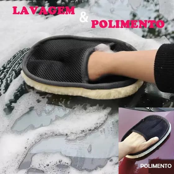 Luvas Veludo Lã para lavagem e polimento de automóveis não danificam a surficie BC-75
