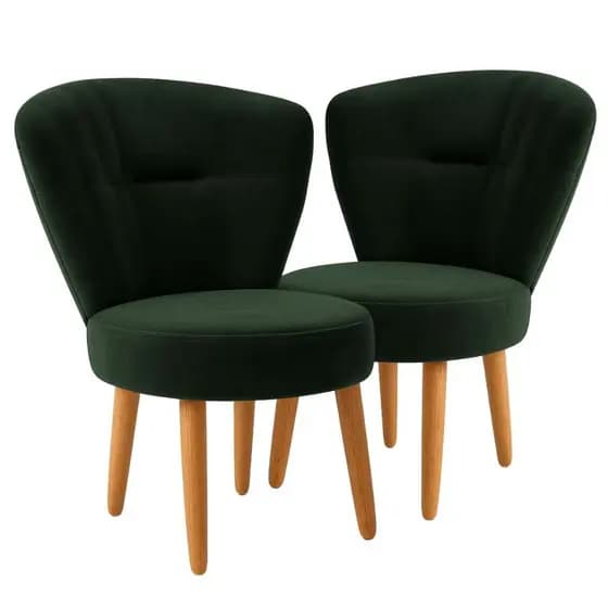 Conjunto 2 Cadeiras Decorativa para Sala de Jantar Estudo de Beleza Ergonômica Resistente Tecido Veludo