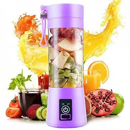 Mini Liquidificador 6 Lâminas Portátil Recarregável Micro Usb
