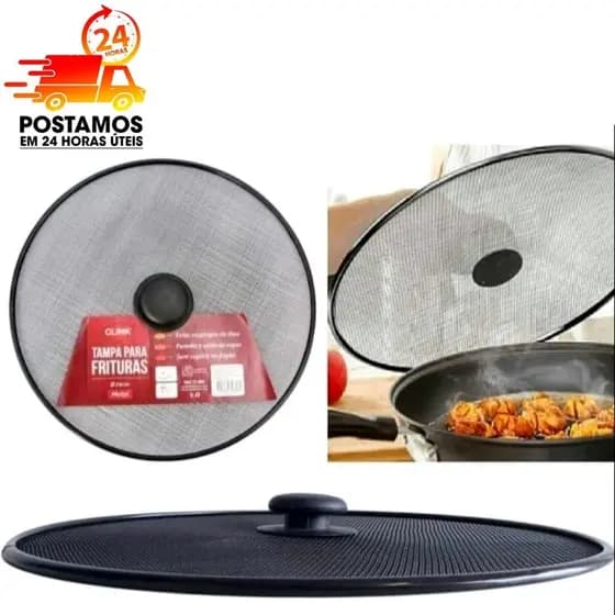 Tampa Anti Respingo Protetora Para Frituras Ante Respingo 33 CM