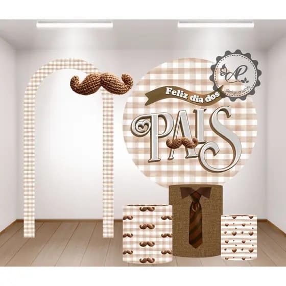KIT PARA FESTAS, DIA DOS PAIS, REDONDO 1,5M DE DIÃMETRO + ROMANO 2X1 + 3 CAPAS CILINDROS