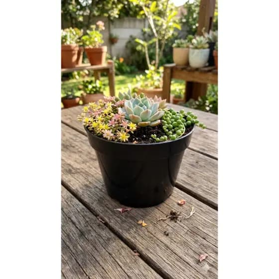 Kit 50 Vasos para Plantas Preto Nº 13 Resistente Para Violetas Mudas Flores