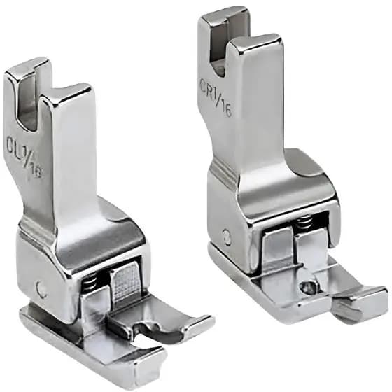 2 Calcador Compensado Pesponto 1/16 Costura Reta Industrial Textil