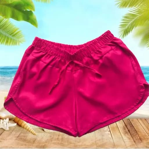 Short Feminino Tactel Liso Short Praia Feminino Short Tactel Feminino Liso Short Praiano
