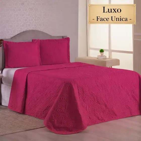 Cobre Leito Luxo Casal - Queen - Solteiro- Kit + 2 Porta Travesseiro - Bella