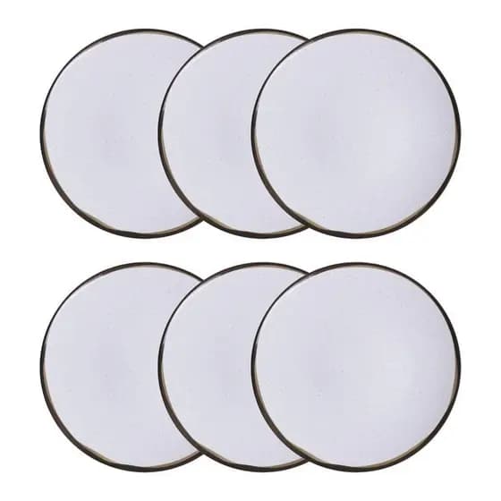 Conjunto 6 Pratos Rasos 25cm Canyon Porcelana Tramontina