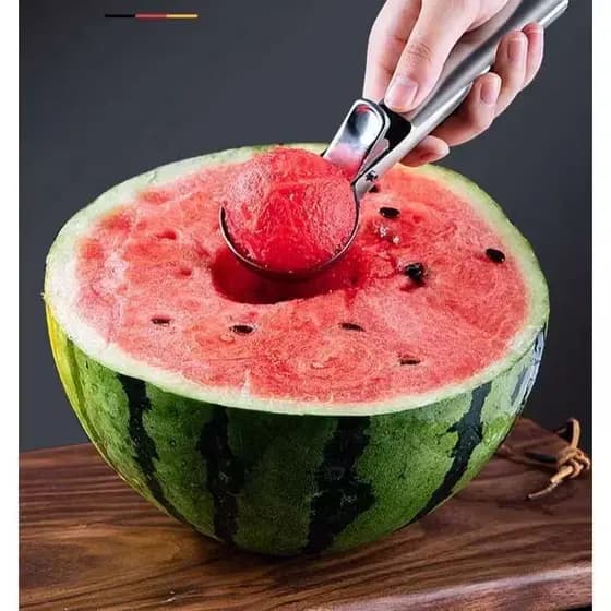 2 unidades Colher Pegador De Sorvete E Açaí Concha Em Aço Inox18cm Reforçada