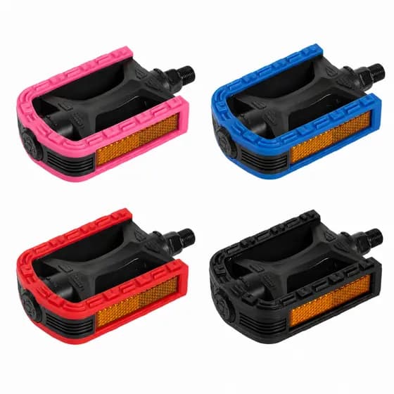 Pedal Bike Nylon Rosca Fina 1/2 Bicolor Metalciclo