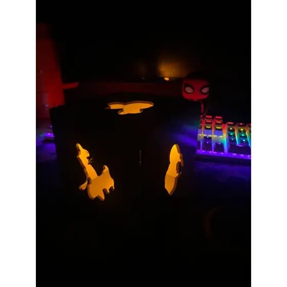 luminária Box MDF da Disney 12x12cm