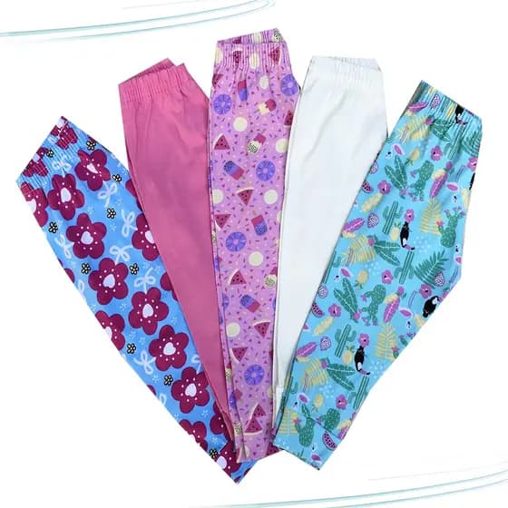 Kit 5 Calças Mijão Culote Bebê Menino / Menina Tamanhos RN ao G Barato