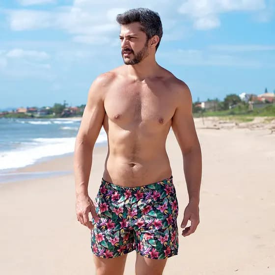 Bermuda Masculina Short de Banho Masculino Praia Piscina My Shorts