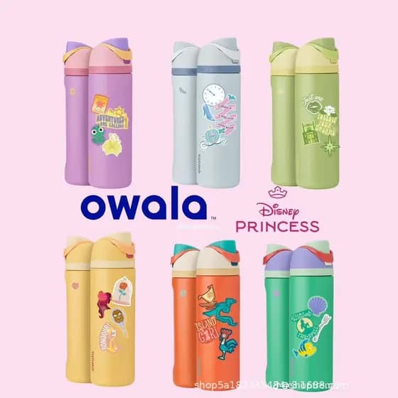Copo térmico owala copo portátil 24OZ owala copo de água dupla camada isolado a vácuo de água de alto valor de