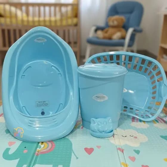 Banheira para bebê cesto de roupas organizadores de quarto infatil suporte banho