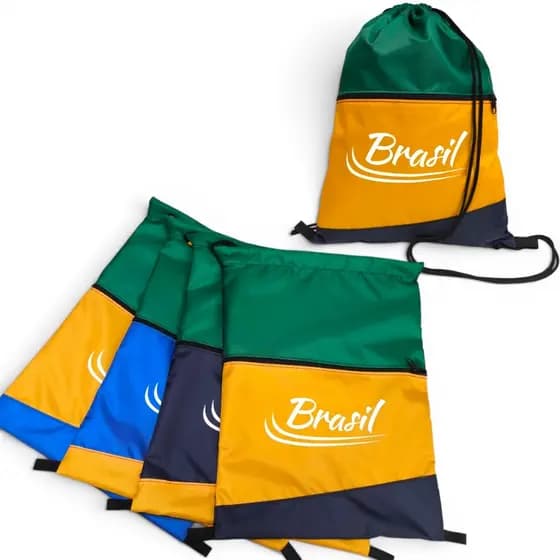 Bolsa Mochila brasil Sacola de Treino Academia Lazer Impermeável Gym Bag brasil