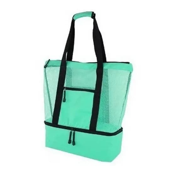 Bolsa Praia com Compartimento Térmico Verde Claro Ideal